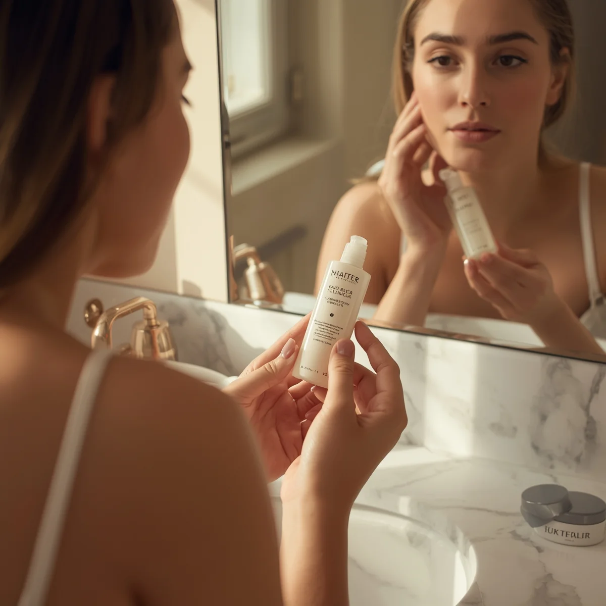 The Ordinary Glycolic Acid 7% Exfoliating Toner in use