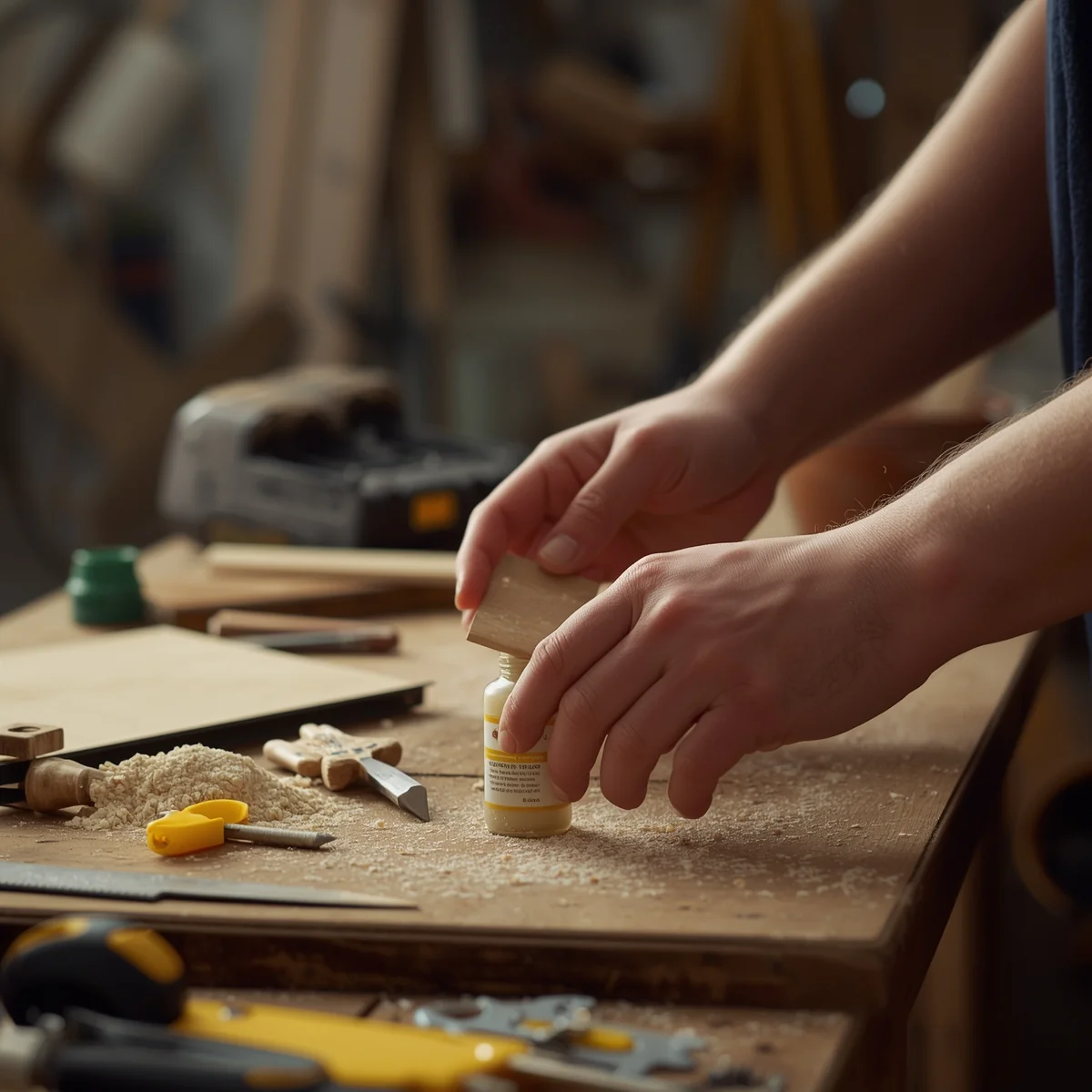 DEWALT DWA1184 14-Piece Titanium Drill Bit Set in use