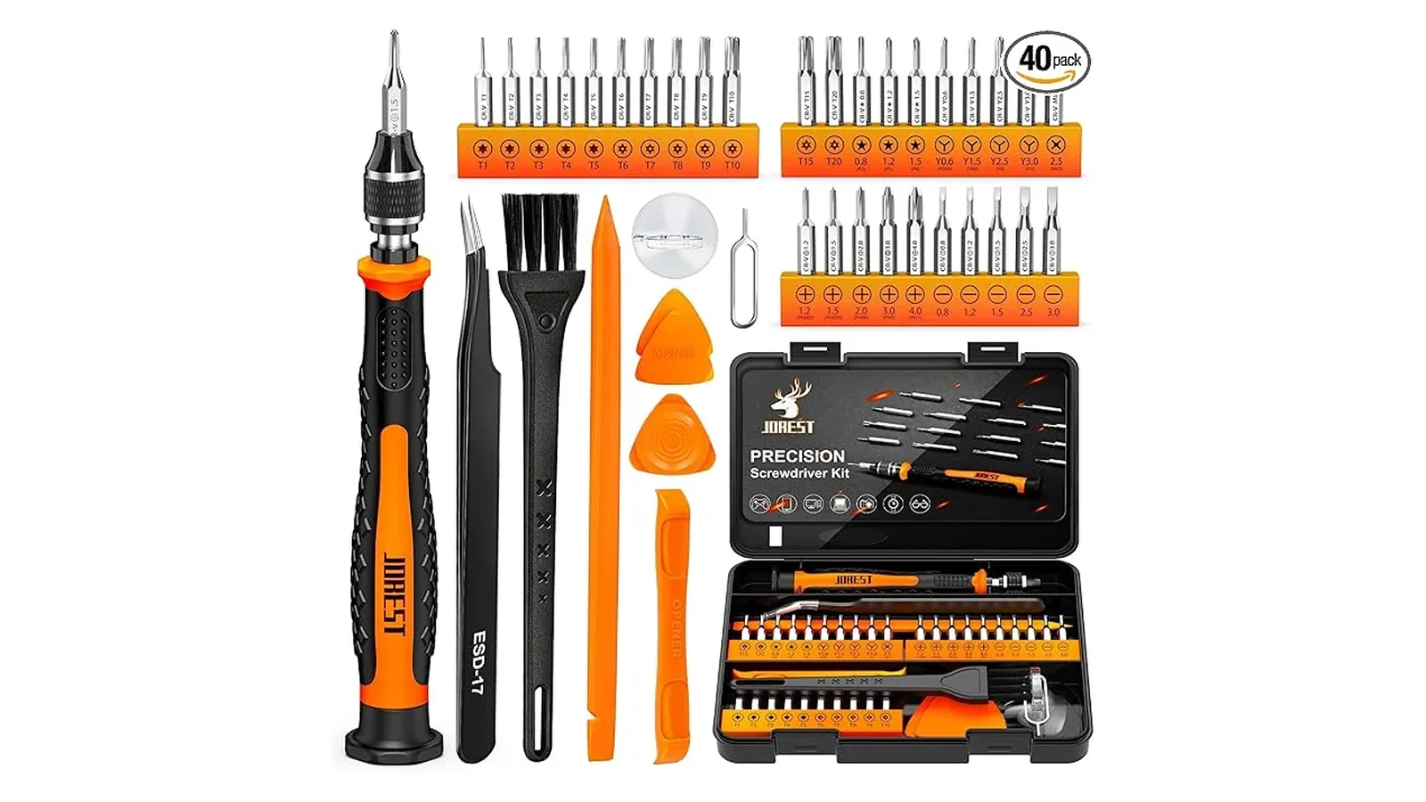 JOREST 40Pc Precision Screwdriver Set: $10 Beats $35 iFixit