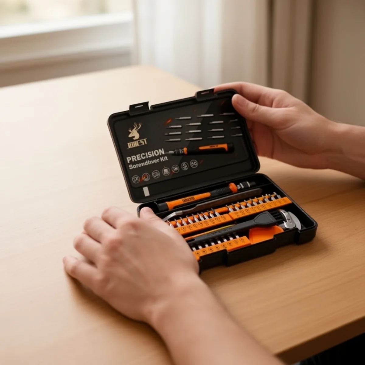JOREST 40Pcs Precision Screwdriver Set in use